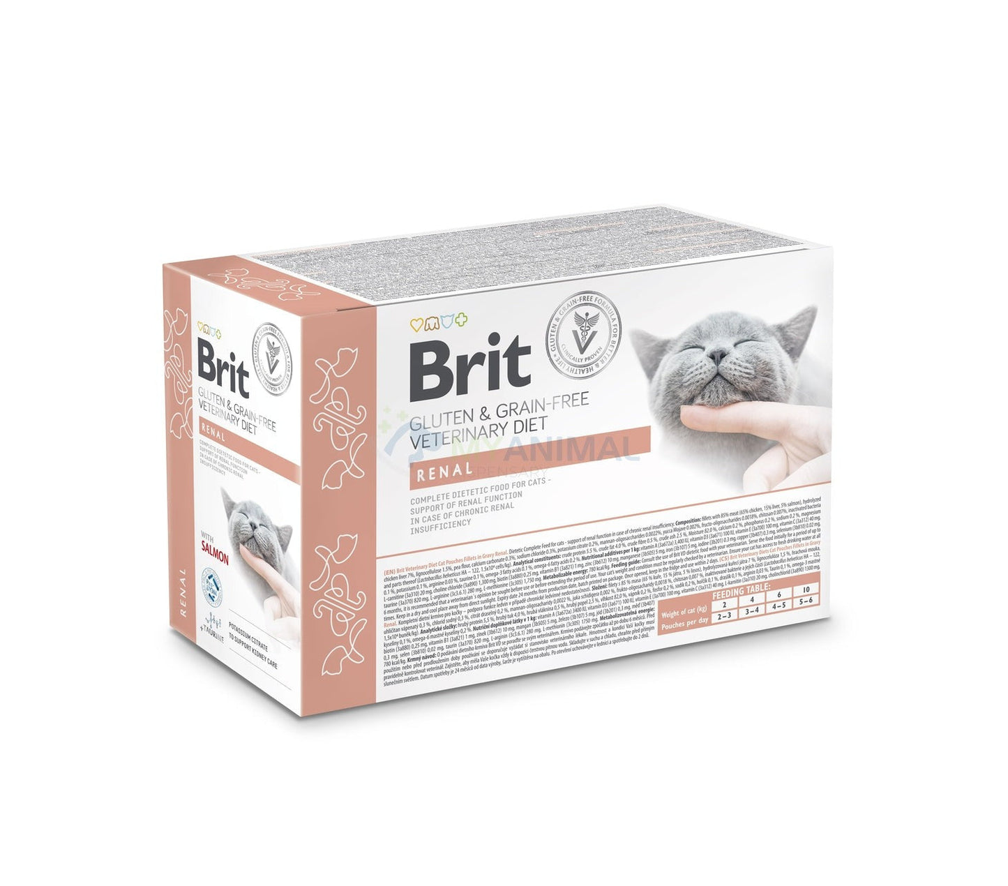 Brit Veterinary Diet Renal Grain-Free Salmon Feline Pouches
