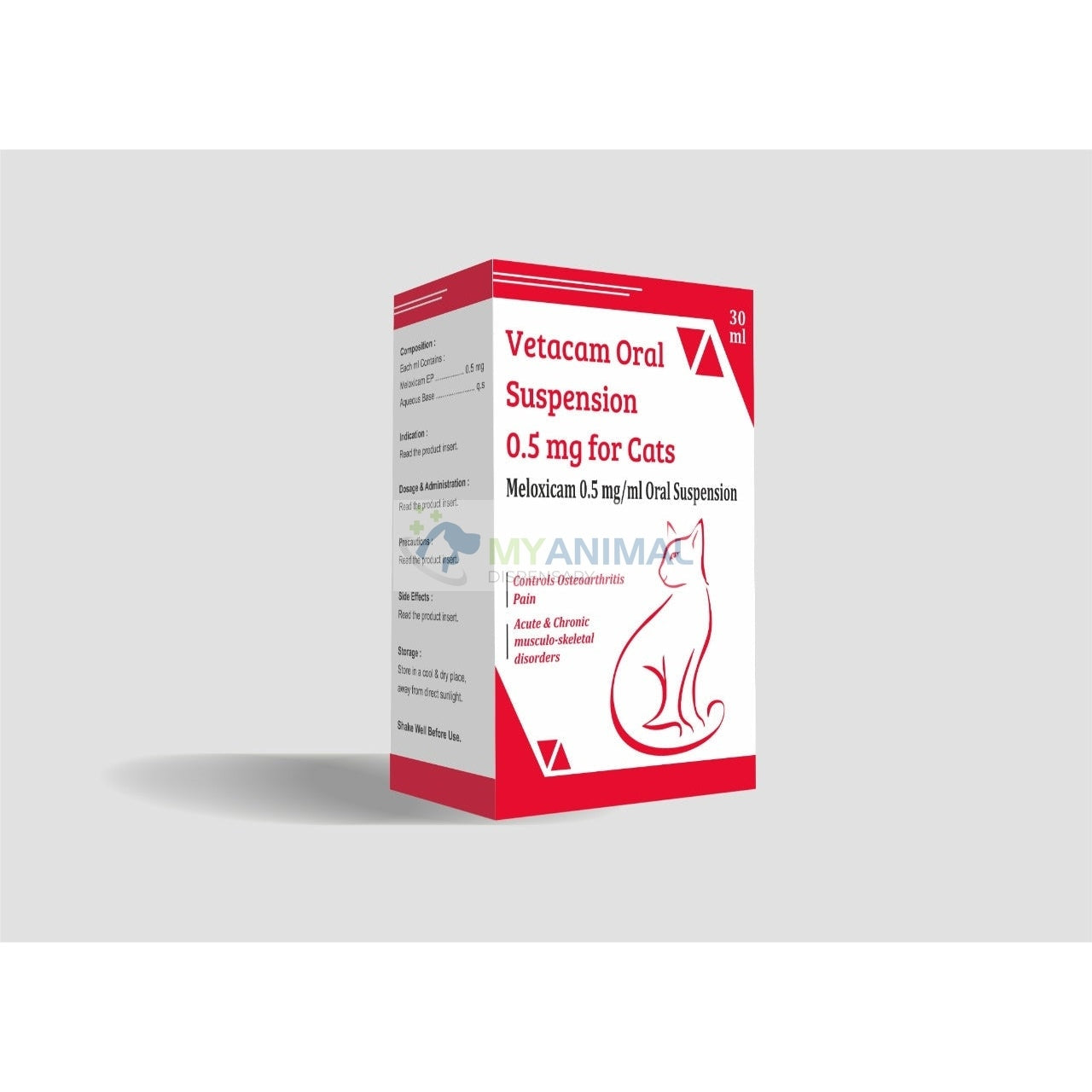 Vetacam for Cats Meloxicam Oral Suspension 0.5mg/mL