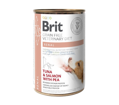 Brit Veterinary Diet Renal Grain-Free Tuna & Salmon with Pea Canine Stew