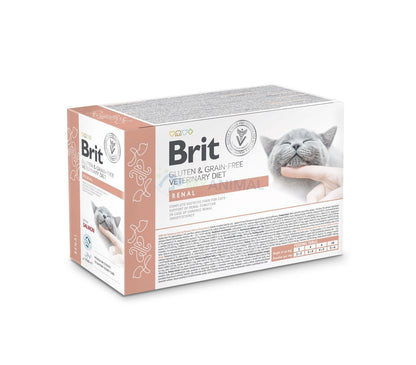 Brit Veterinary Diet Renal Grain-Free Salmon Feline Pouches