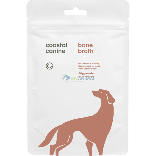 Coastal Canine Beef Bone Broth Powder Supplement for Dogs and Cats