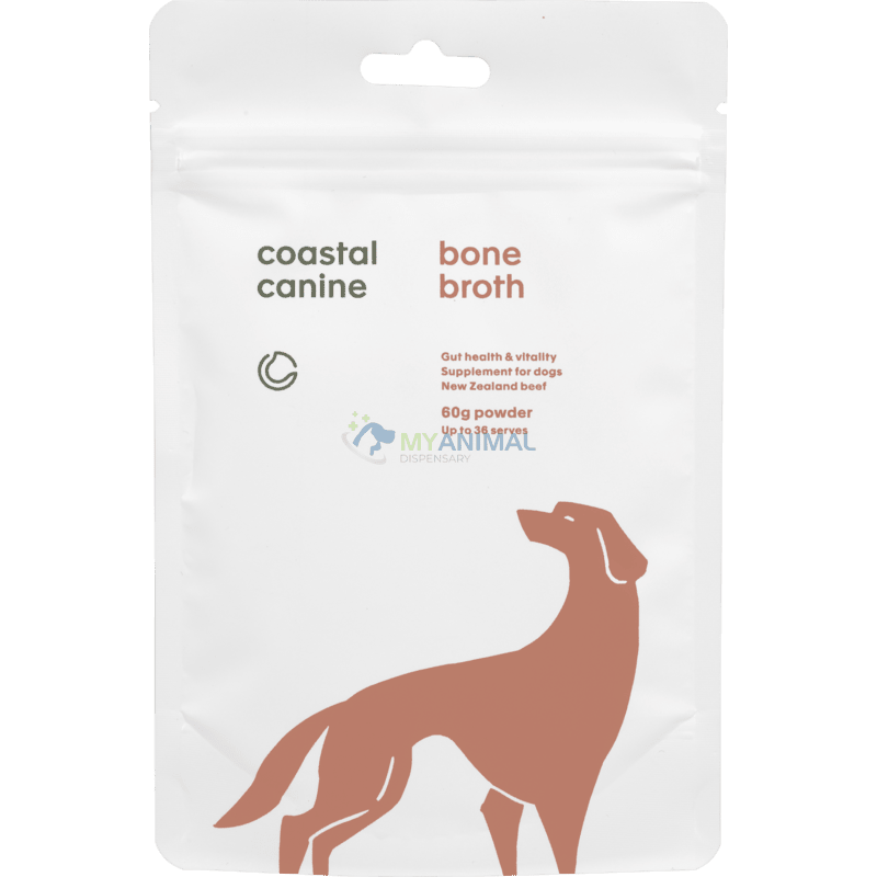 Coastal Canine Beef Bone Broth Powder Supplement for Dogs and Cats Trial Pack