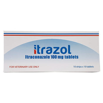 Itrazol Itraconazole Anti-Fungal Tablet for Dogs Cats (100mg)