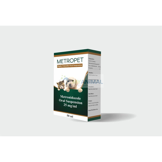 Metropet Metronidazole 25mg/ml Oral Suspension (50mL)