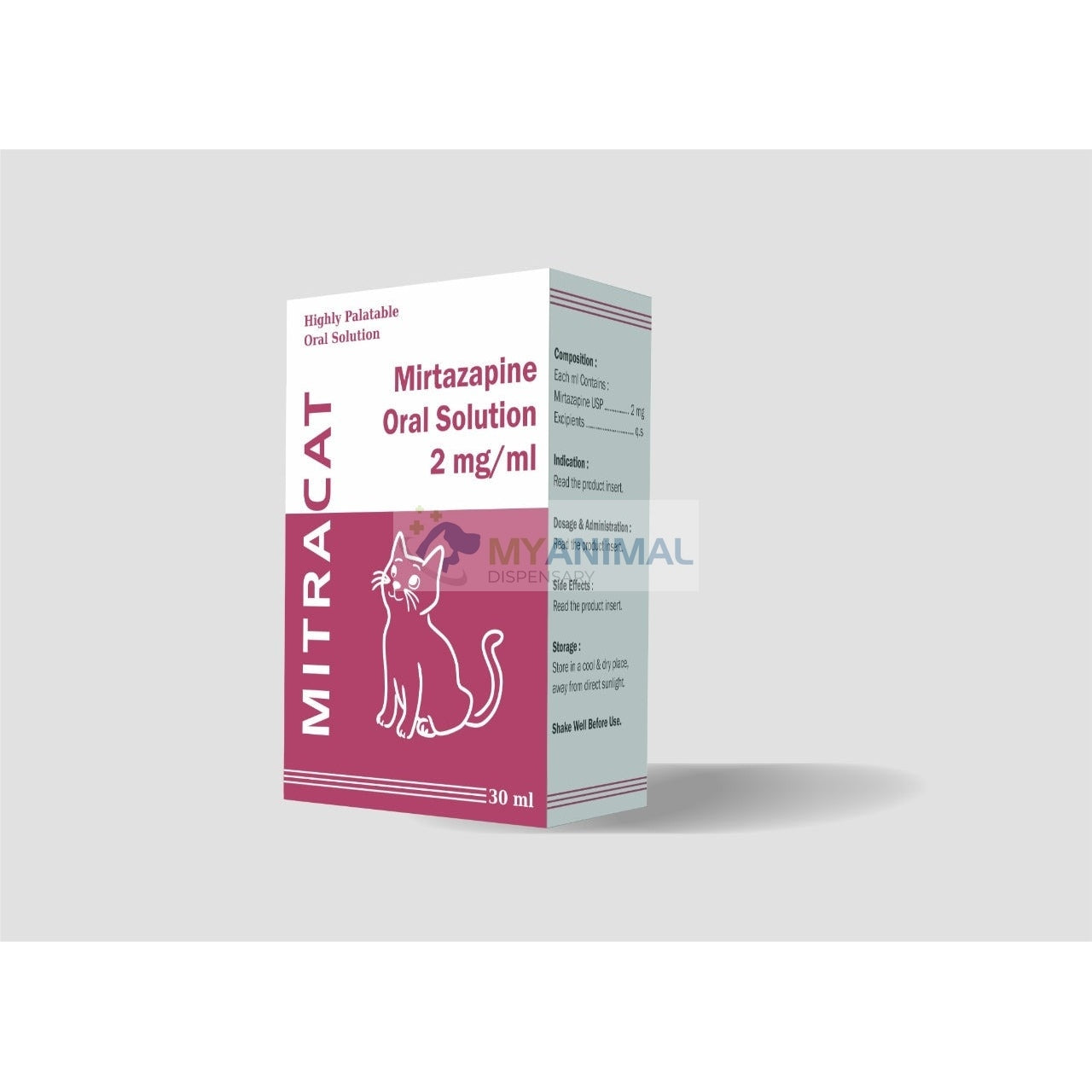 Mitracat Mirtazapine 2mg/ml Oral Suspension for cats