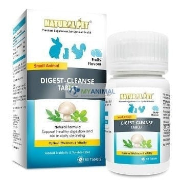 Natural Pet Small Animal Digest Cleanse Tablet Supplement