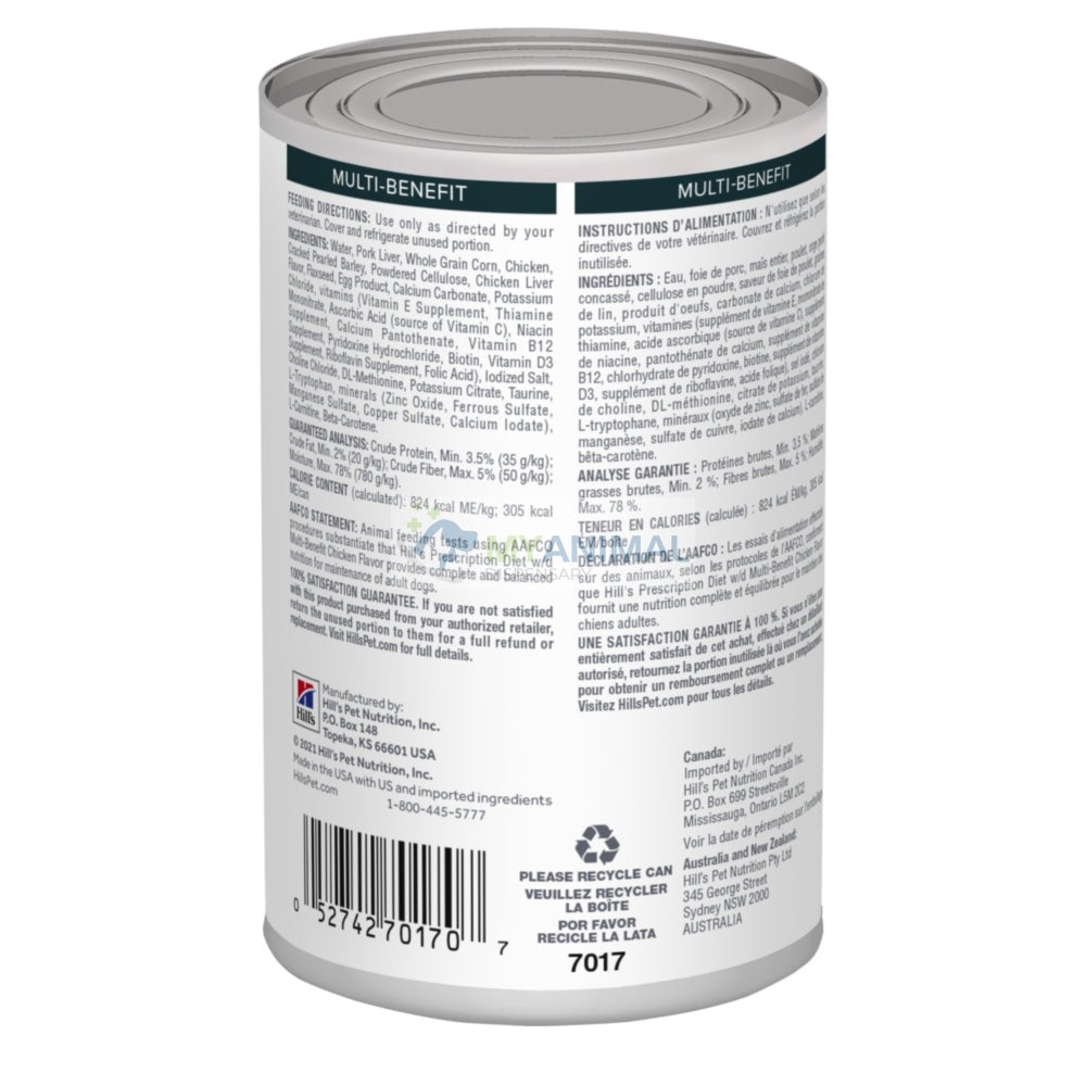 Hill's® Prescription Diet® w/d® Canine Multi Benefit Weight GI & Glucose Management Canned