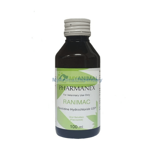 Ranimac Ranitidine Oral Solution for Dogs, Cats and Small Animals 100mL (15mg/mL)