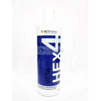 Vetwerkz Vetahex Antiseptic Moisturizing Shampoo for Dogs Cats Pets