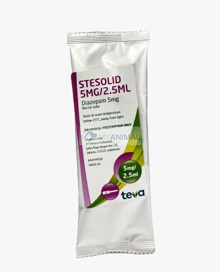 Stesolid Diazepam 5mg/2.5mL Rectal Tube