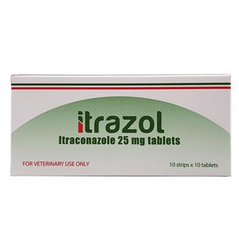 Itrazol Itraconazole Anti-Fungal Tablet for Dogs Cats (25mg)