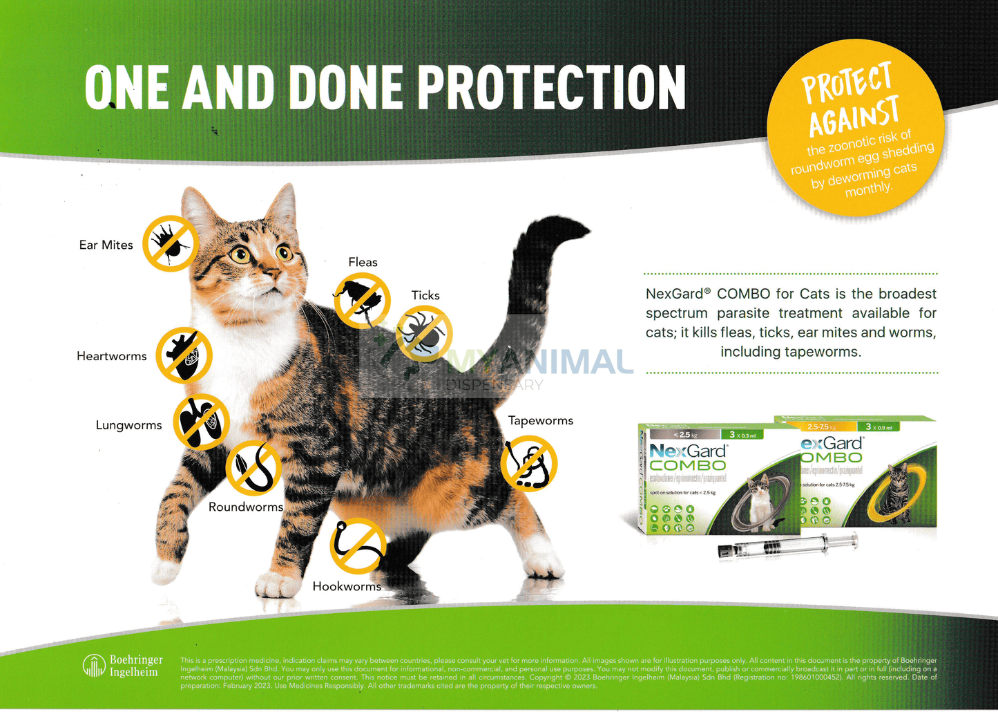 NexGard® COMBO Spot-On for Cats (2.5-7.5kg)