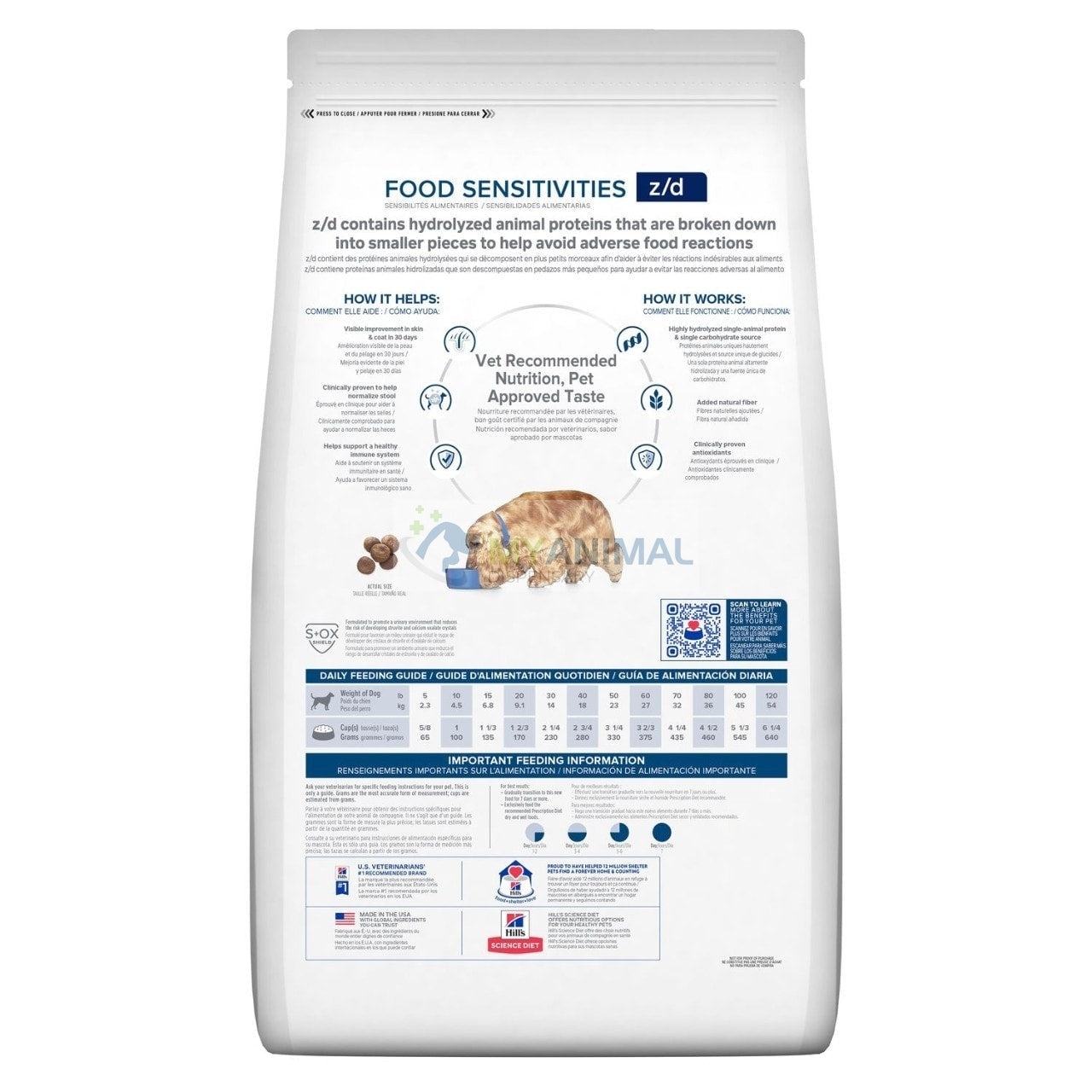 Hill's® Prescription Diet® z/d® Canine Food Sensitivities Dry Dog Food