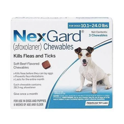 Nexgard Chewable Flavor Fleas Ticks Prevention for Medium Dog (4-10Kg)