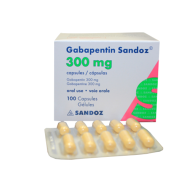 Sandoz Gabapentin Anticonvulsant Pain Relief Treatment Capsule (300mg)